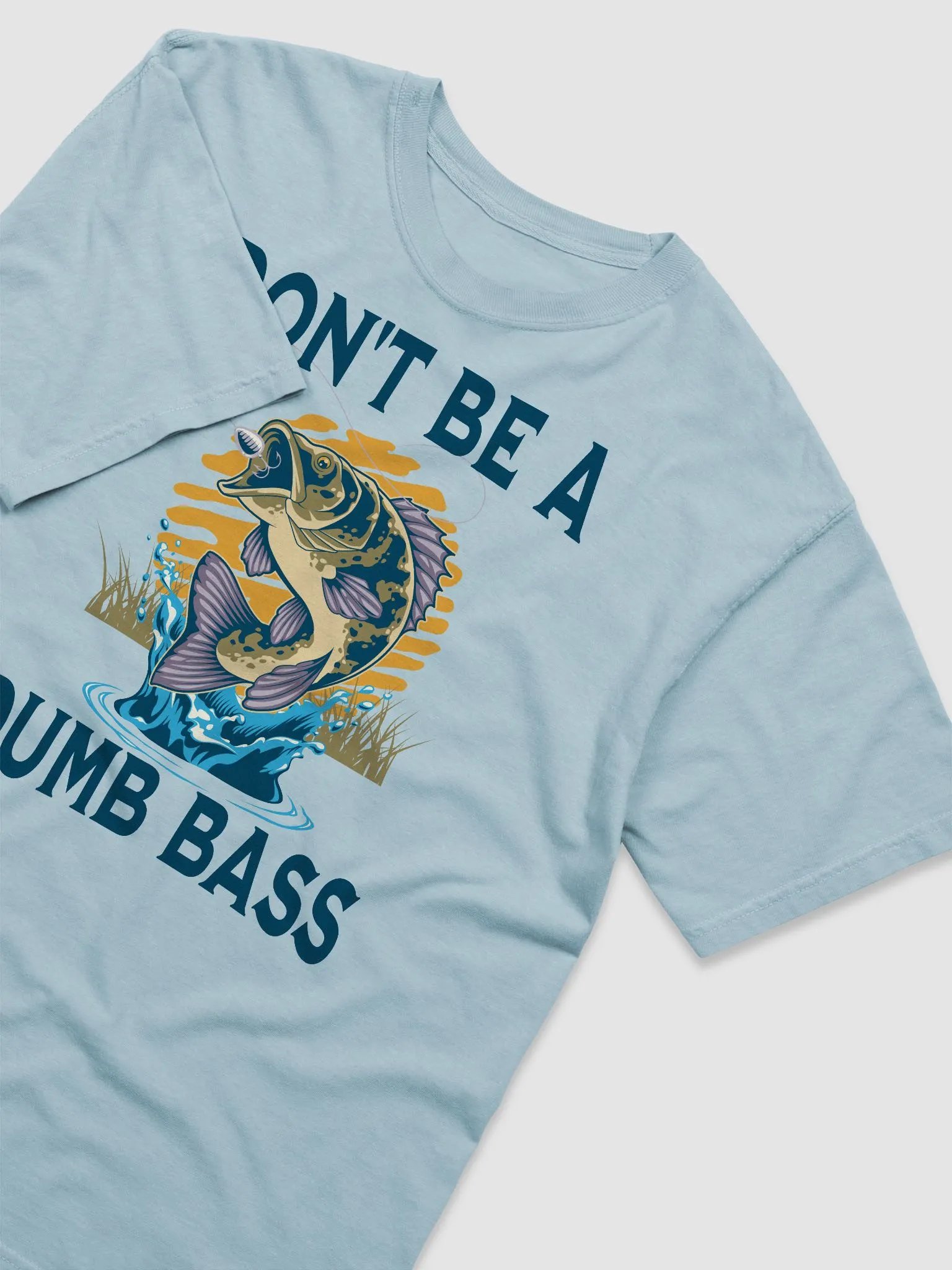 Don't Be A Dumb Bass Funny Fishing Meme Graphic T-Shirt product image (3)