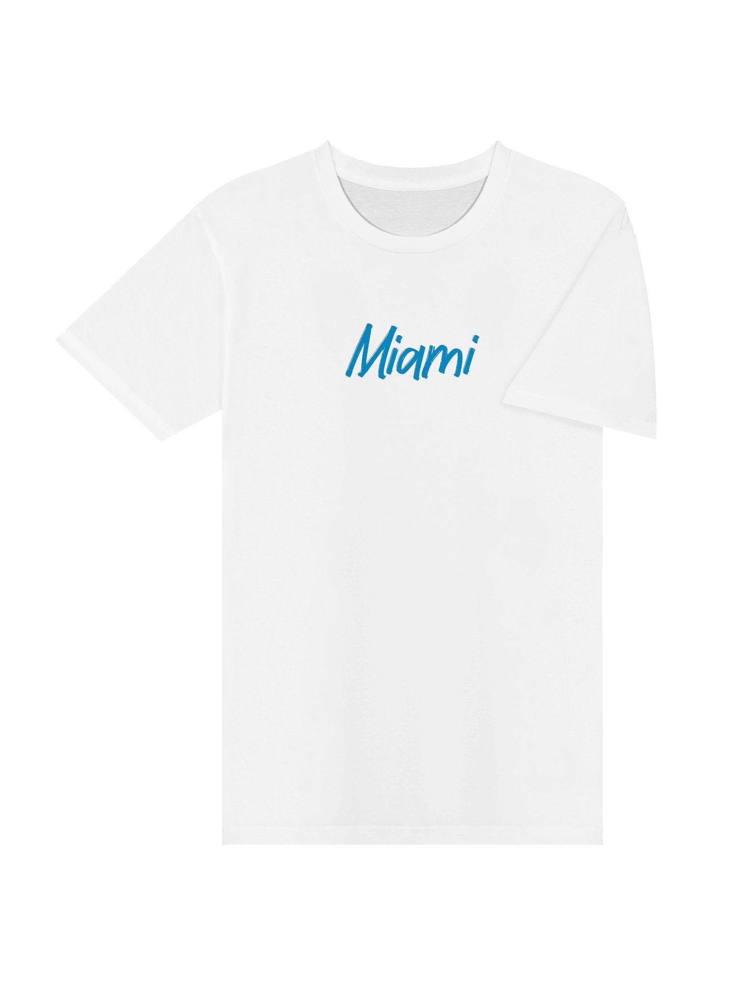 Miami Blue Text Unisex Premium T-Shirt product image (4)