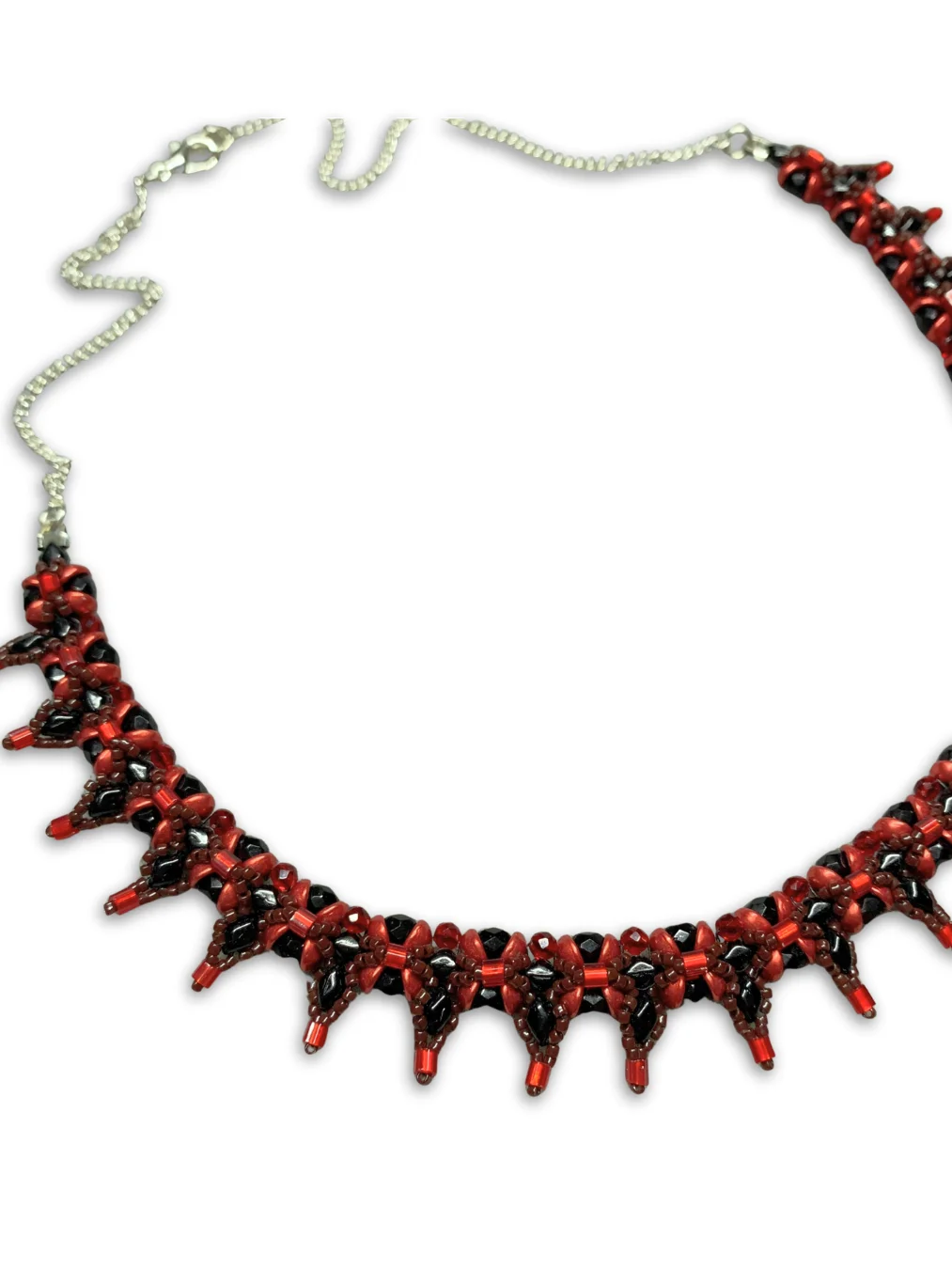 Cherry Crush Beaded Necklace - Red, Black product image (4)