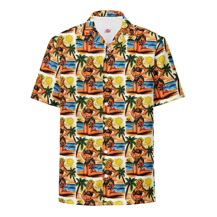 Hula Pin-up Girl Hawaiian Shirt product image (1)