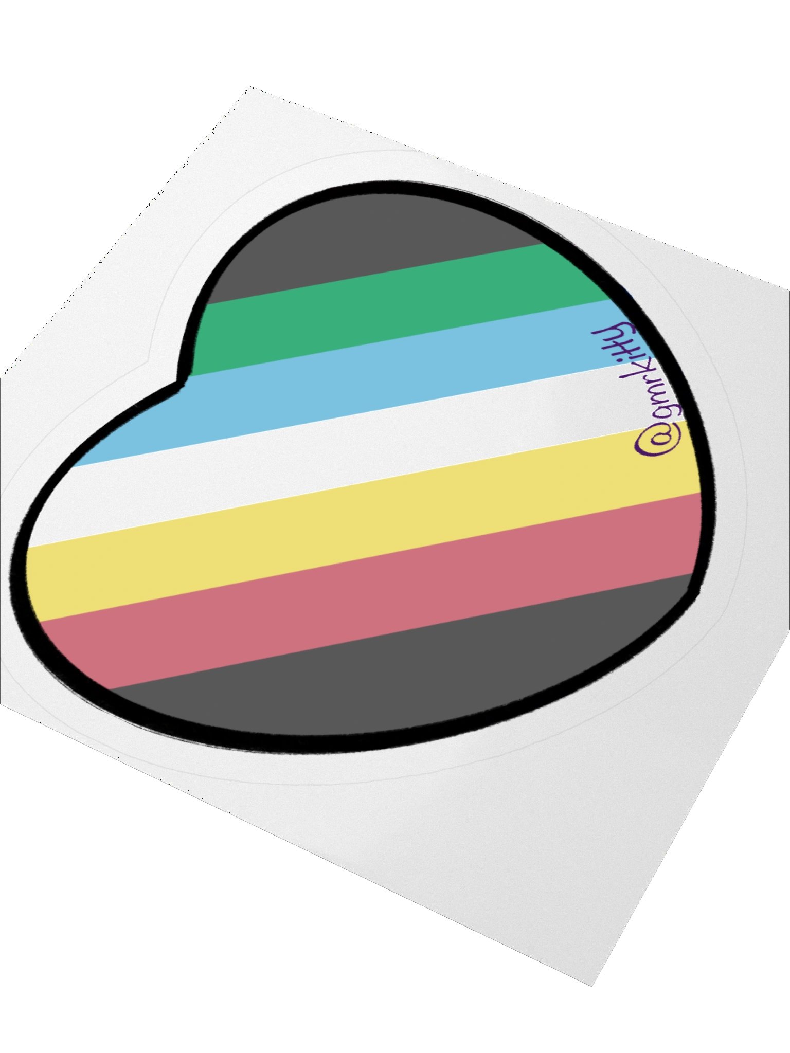 Disability Pride Heart Sticker product image (9)