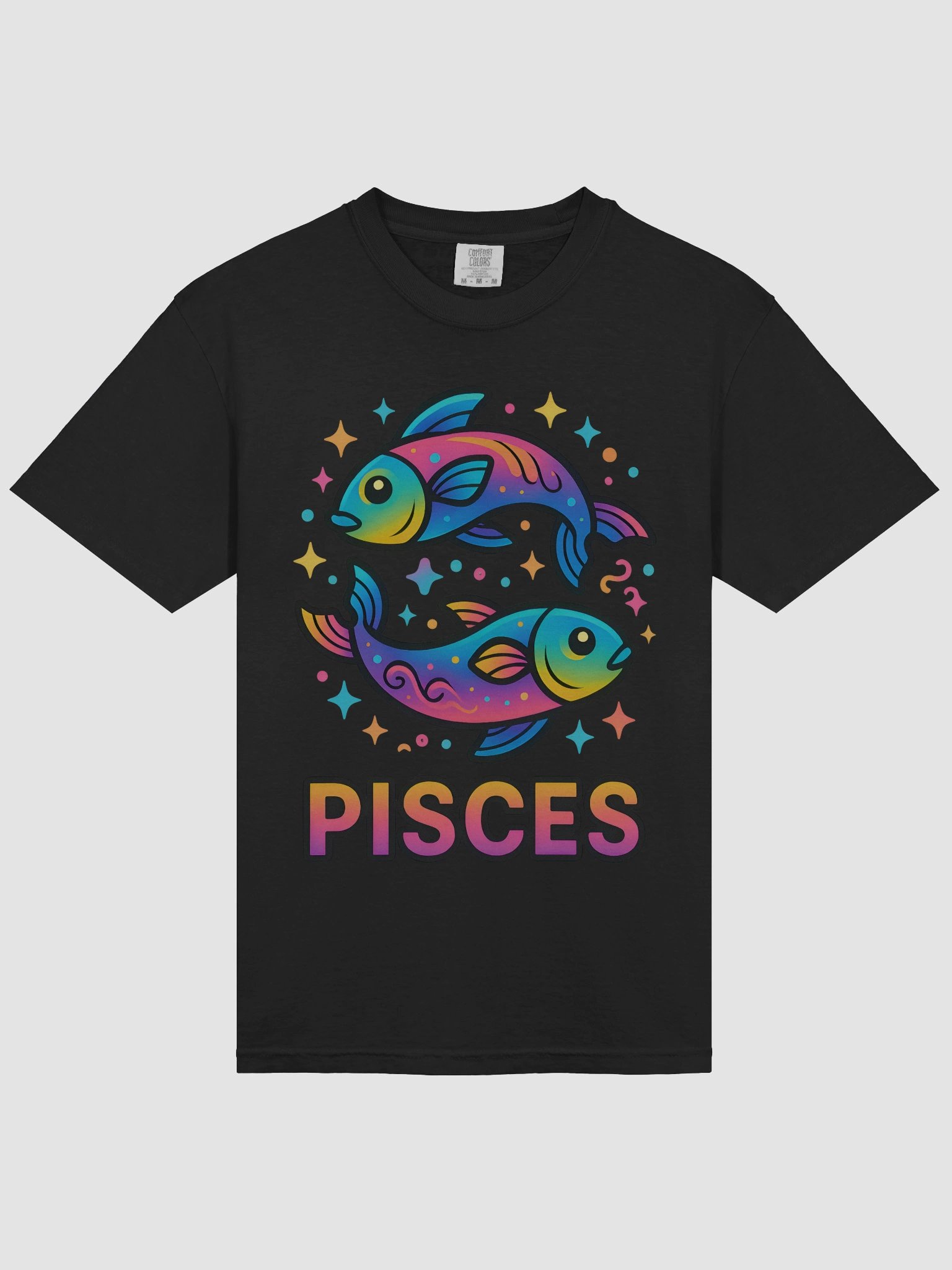 Pisces Zodiac Sign T-Shirt – Dreamy & Compassionate Star Sign Design product image (3)