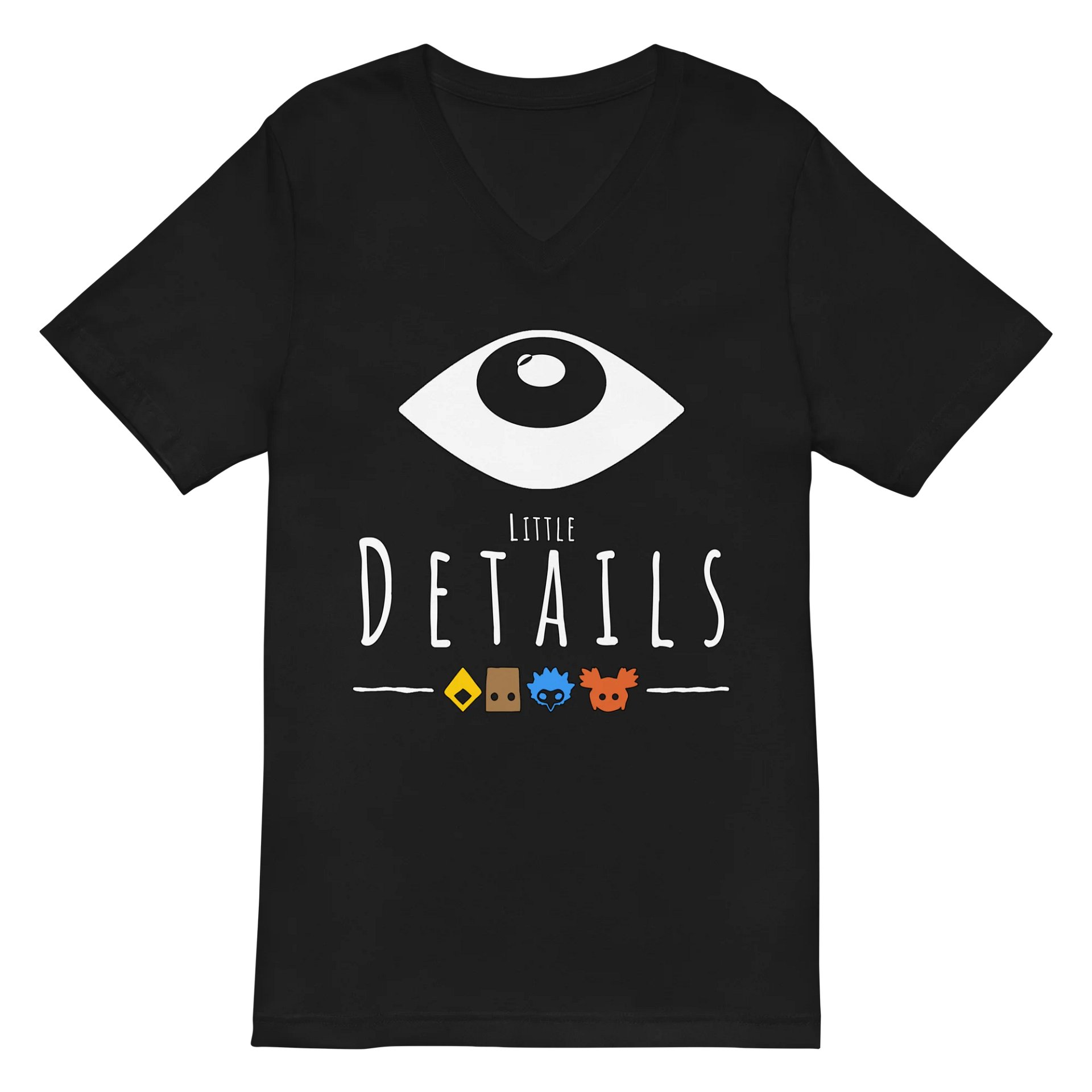 Little Details - Bella+Canvas Short Sleeve V-Neck Jersey T-Shirt product image (2)