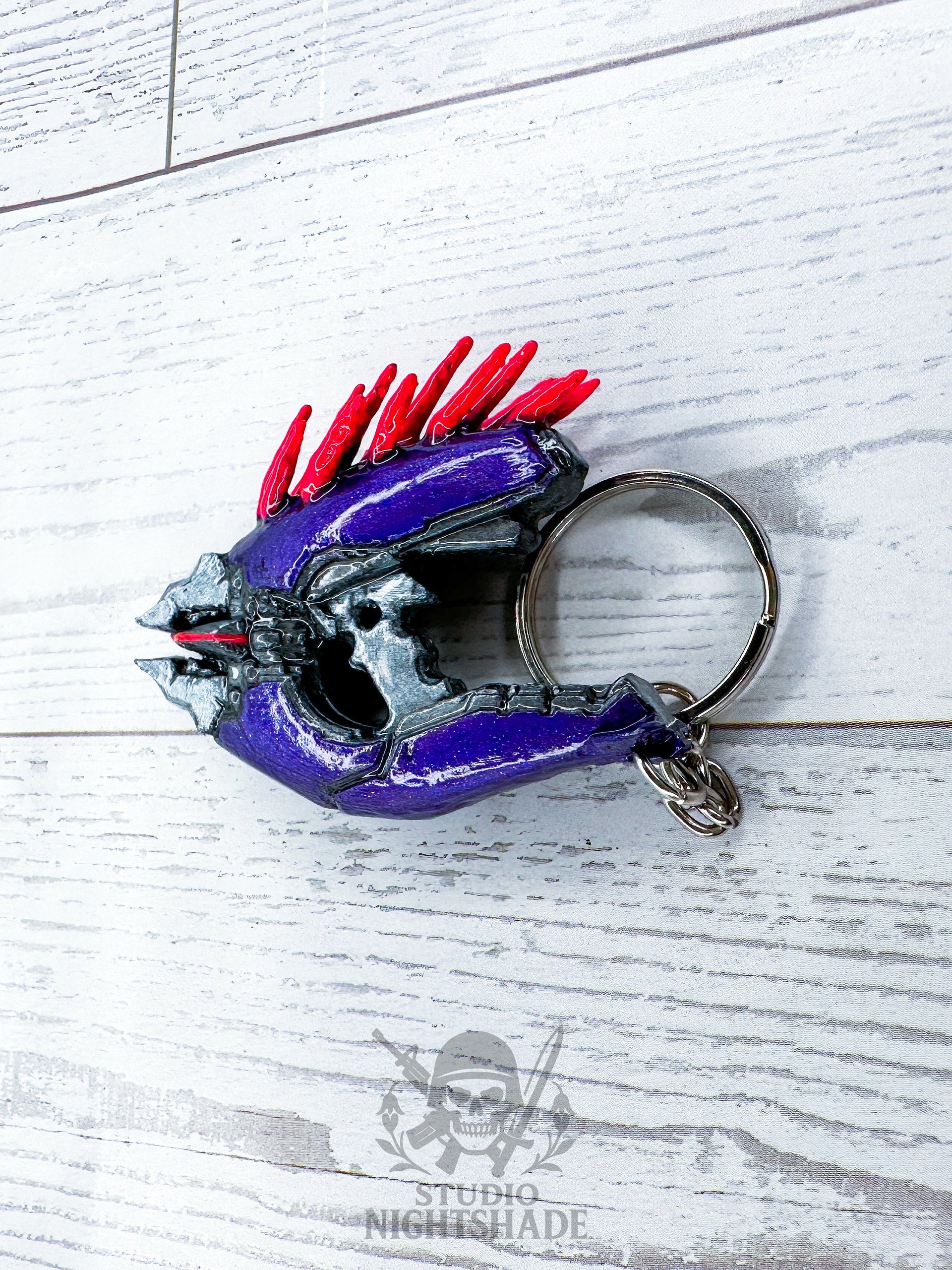 Halo Needler Mini Keychain Hand Painted UV Reactive product image (2)