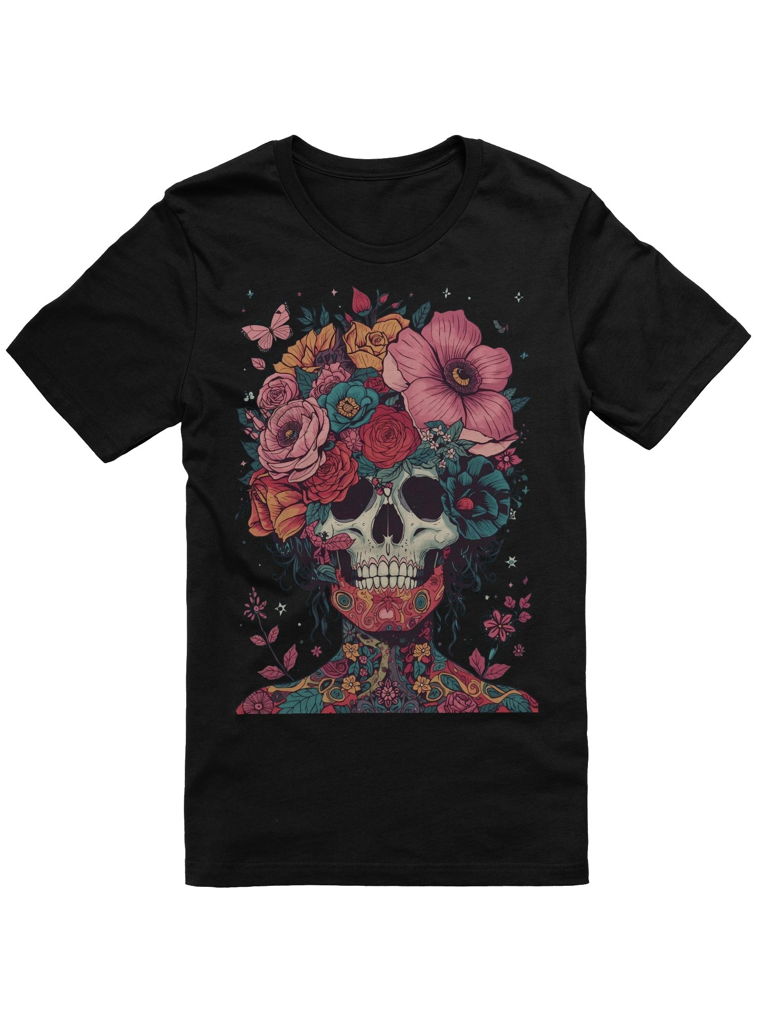 Blooming Skull Crown Supersoft Tee product image (1)