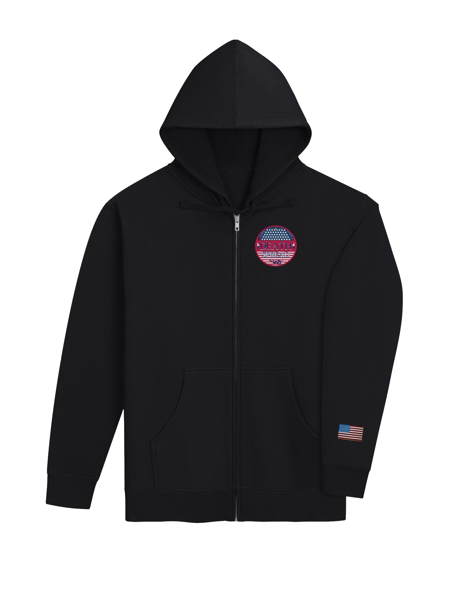Death Spread Zipper Hoodie - Semiquincentennial Edition product image (4)
