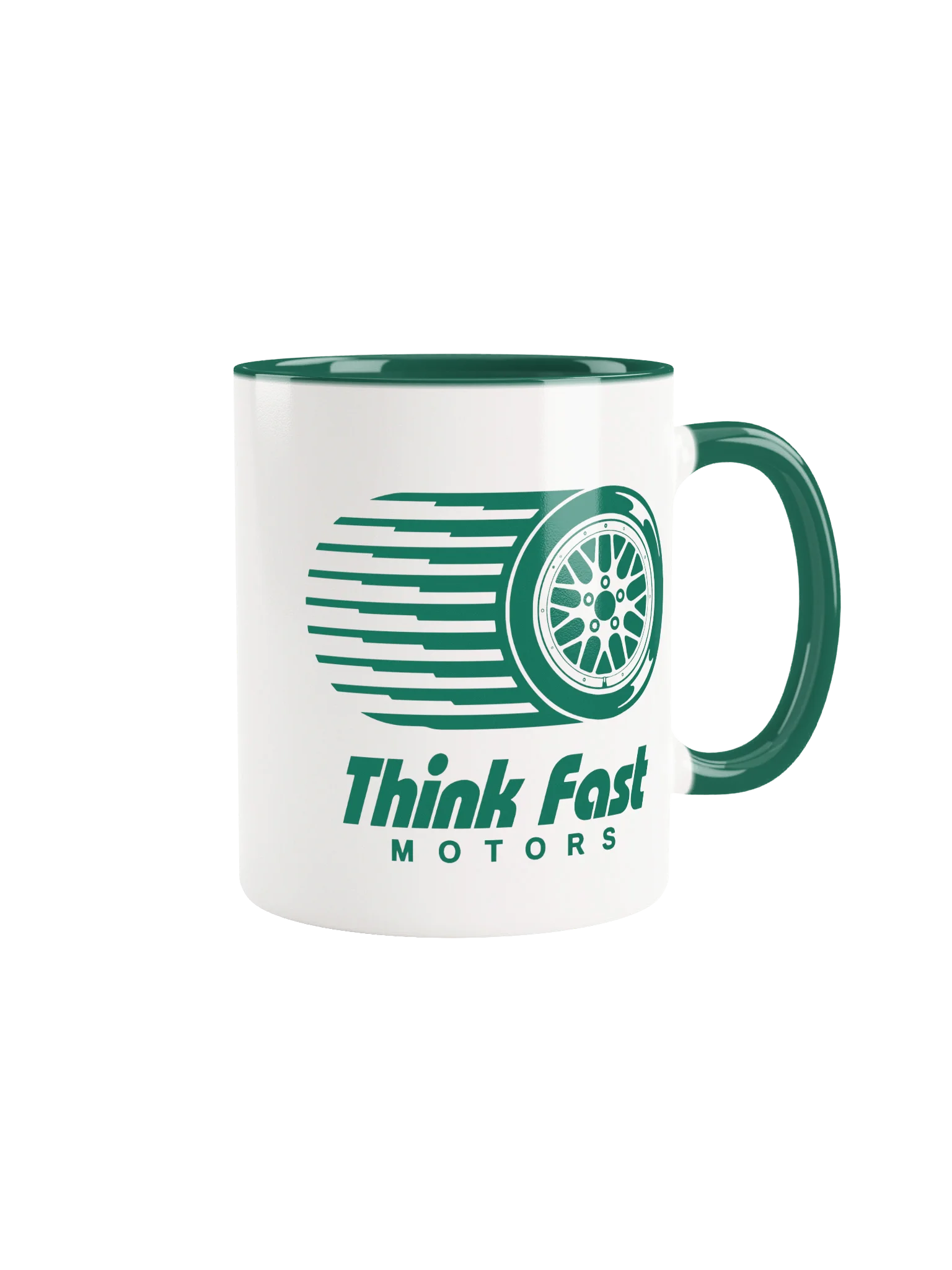 Think Fast Motors Mug - Green product image (1)