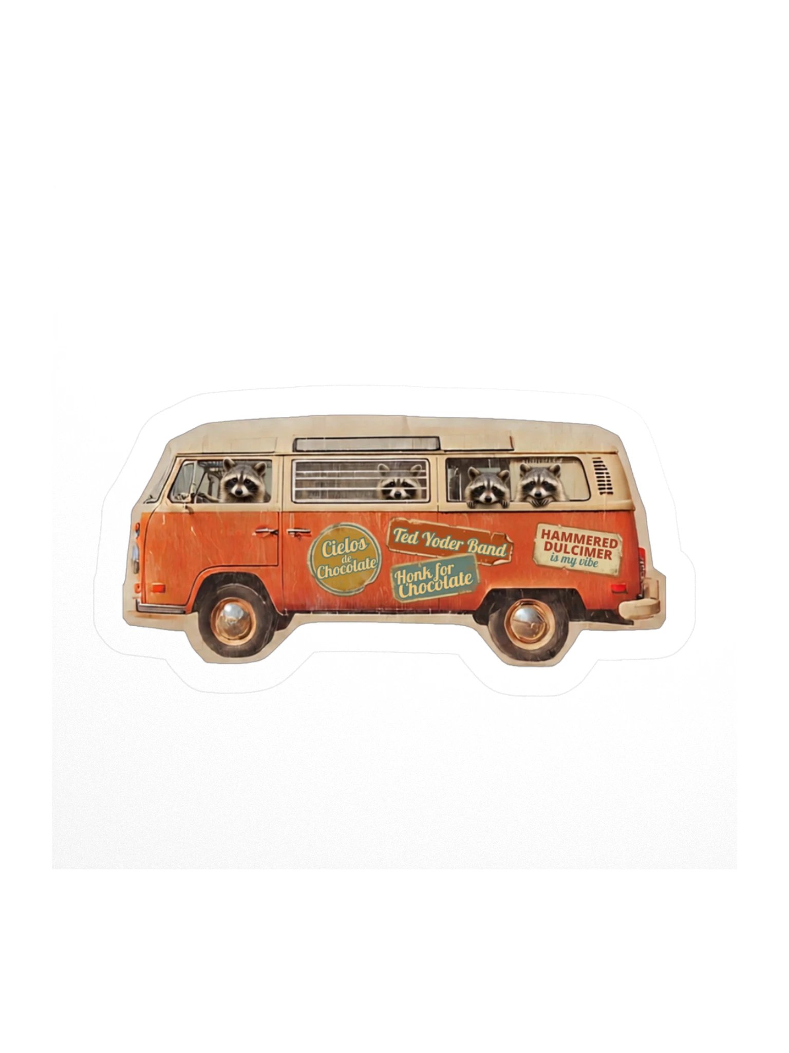 Honk for Chocolate Raccoon Sticker product image (1)
