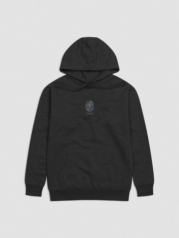 Organic Cotton Fleece hoodie with embroidery tree logo product image (1)