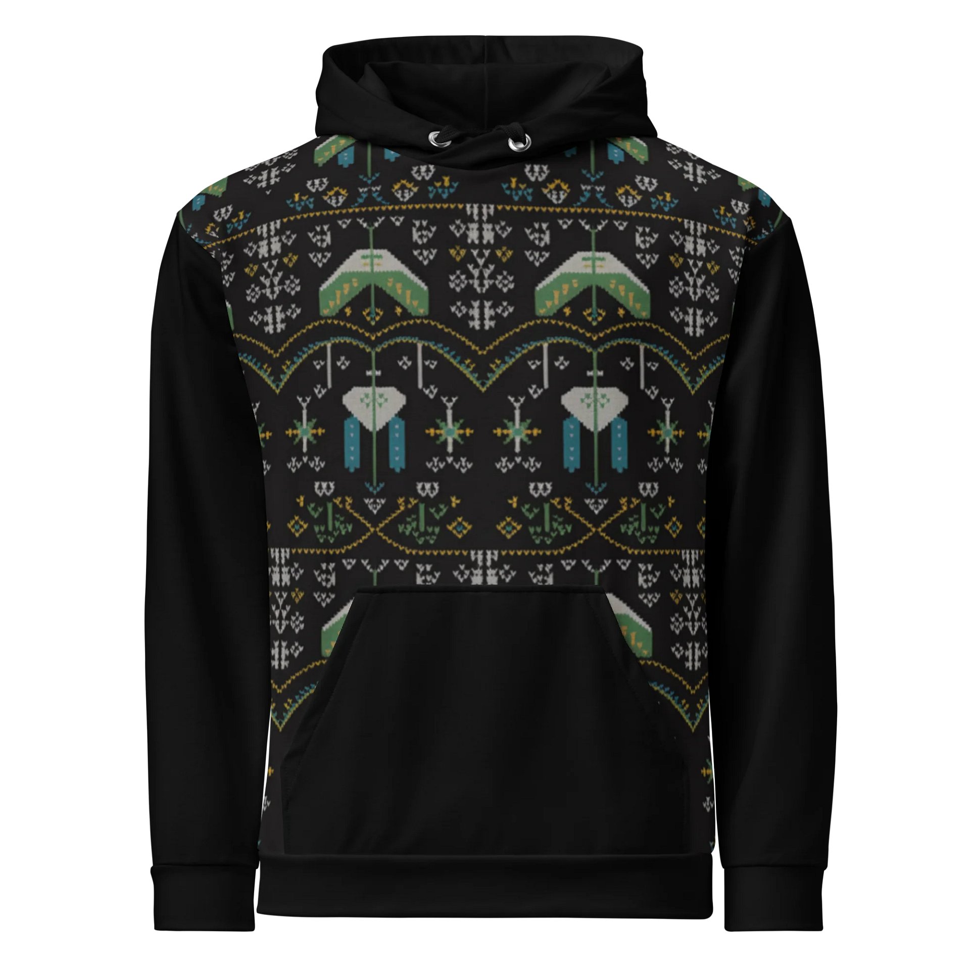 Retro Gamer Pixel Invaders Hoodie – Galactic Edition product image (4)
