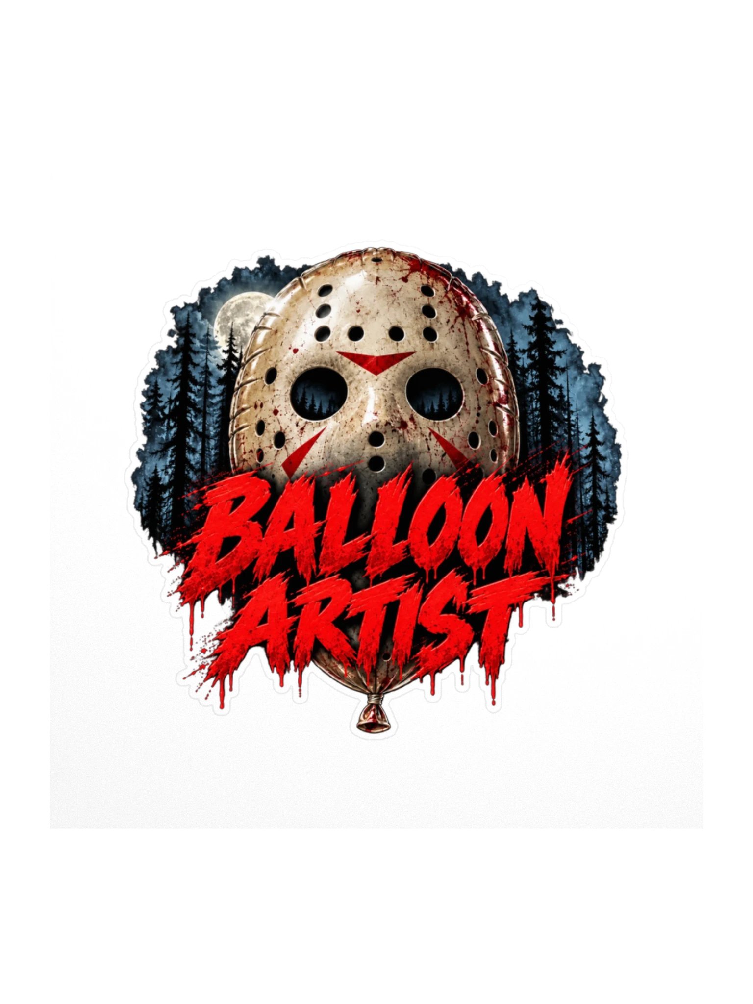 Balloon Artist Unlucky Night Kiss Cut Sticker product image (1)