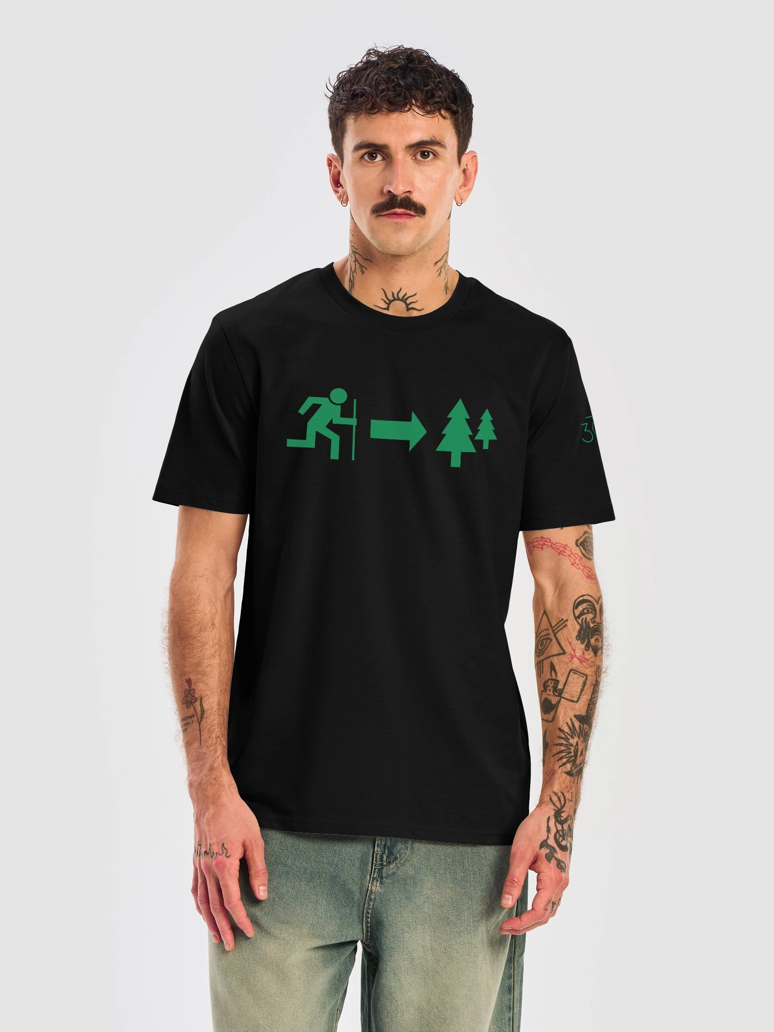 Stick-Walker 100% Organic Cotton Tee Shirt / Feel the MO product image (8)