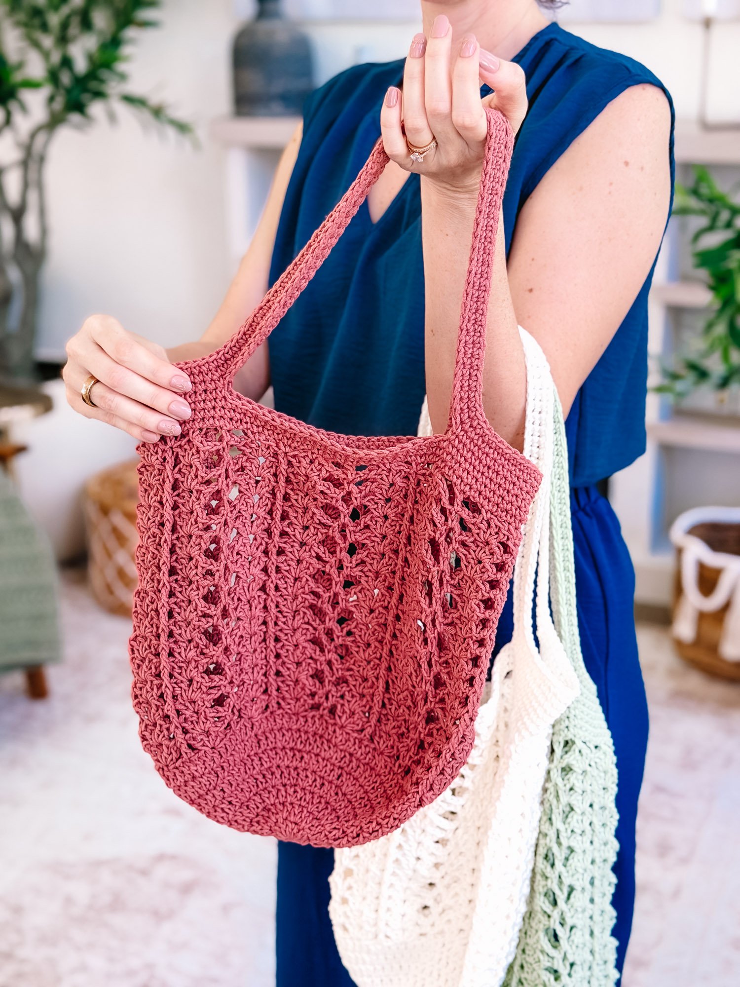 Willow Mesh Crochet Market Bag product image (4)