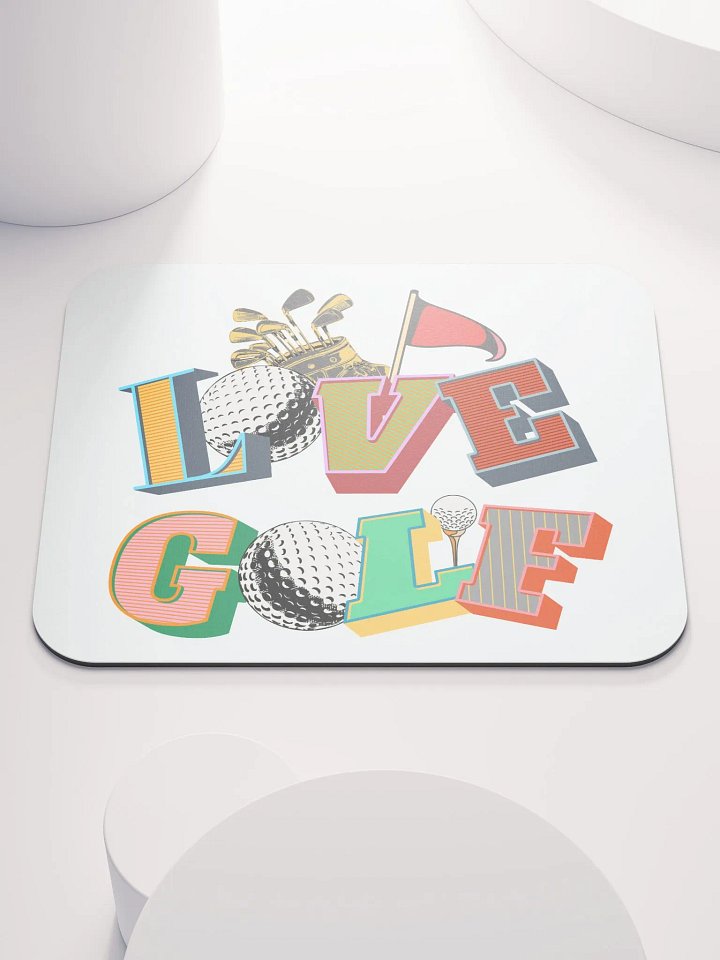 Love Golf Block Letter Delight Mouse Pad product image (2)
