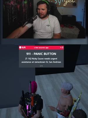 I TRICKED HIM TO HIT MY PANIC!!! #tarp #rp #gtarp #twitch #fivem 