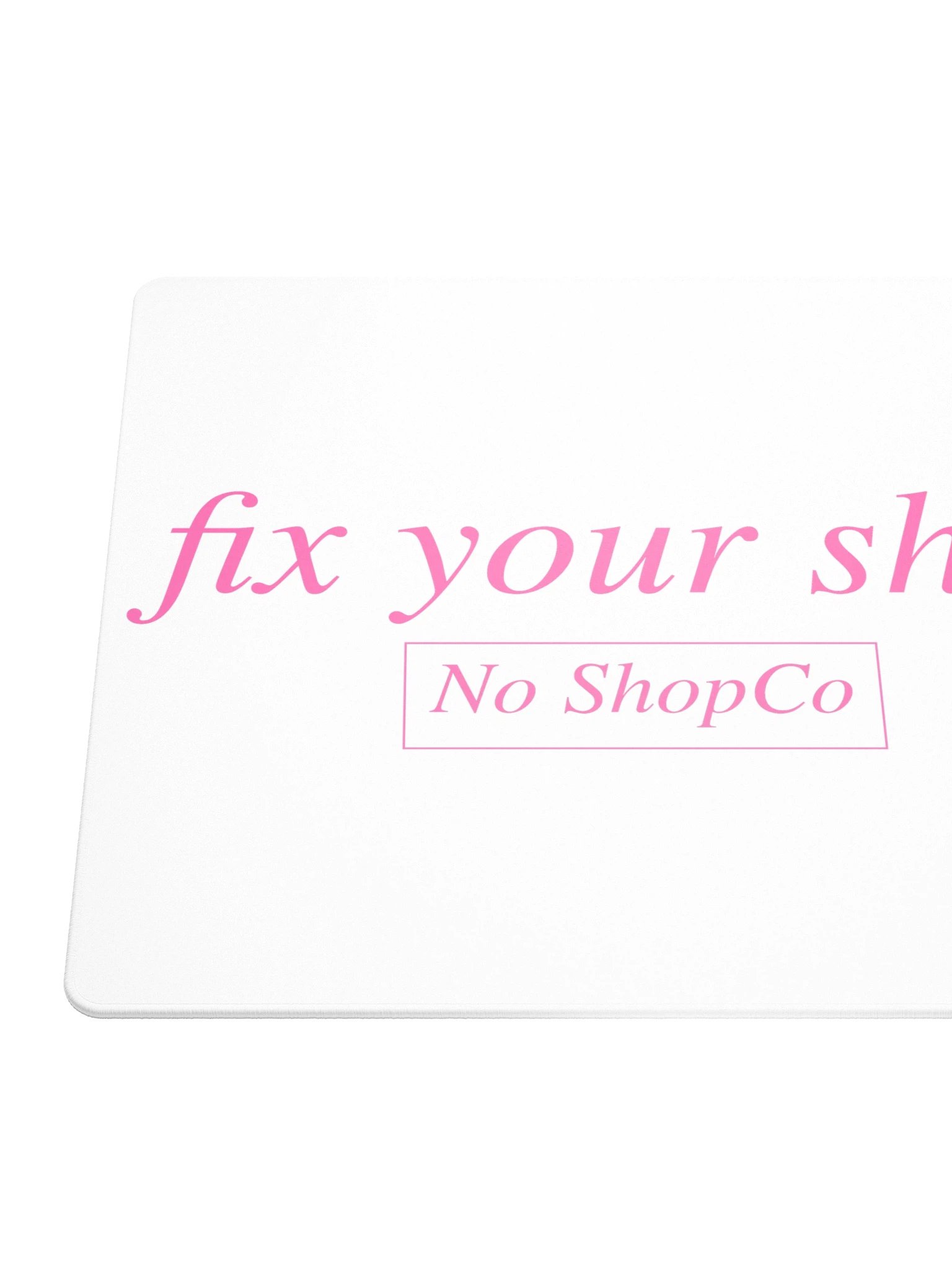 No ShopCo Gaming Mouse Pad - Pink on White product image (6)