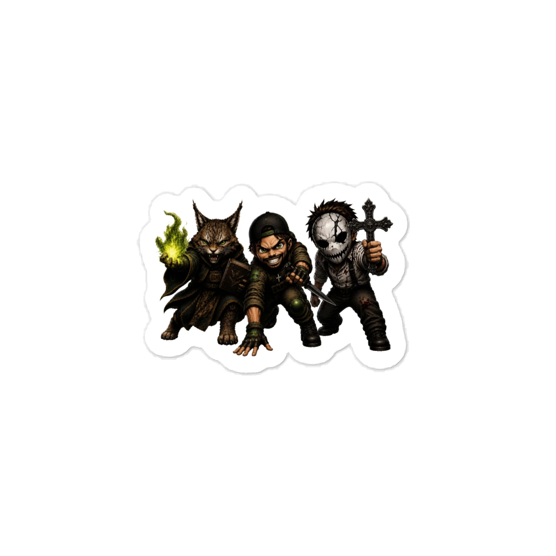 Dark Fantasy Trio Kiss-Cut Vinyl Decal product image (1)