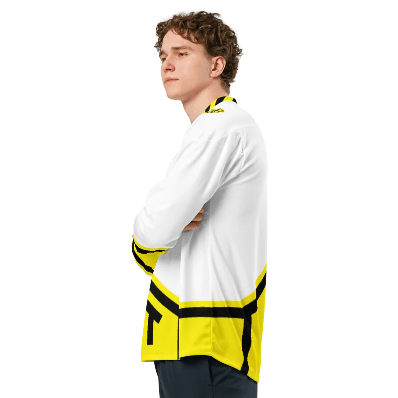 B-Team Sting Jersey - White And Yellow - Blank product image (8)