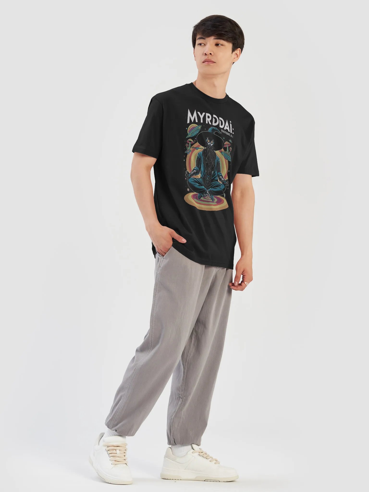 MYRDDAI - Retro Psychedelic with Back Logo product image (6)