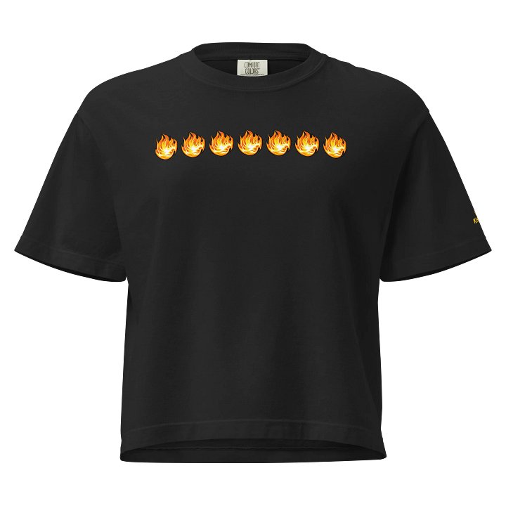 Fire Womens Boxy T Shirt product image (1)