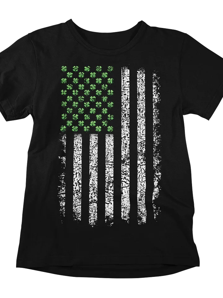 Shamrock Stars & Stripes Tee: St. Paddy's Patriotic Pride! product image (1)