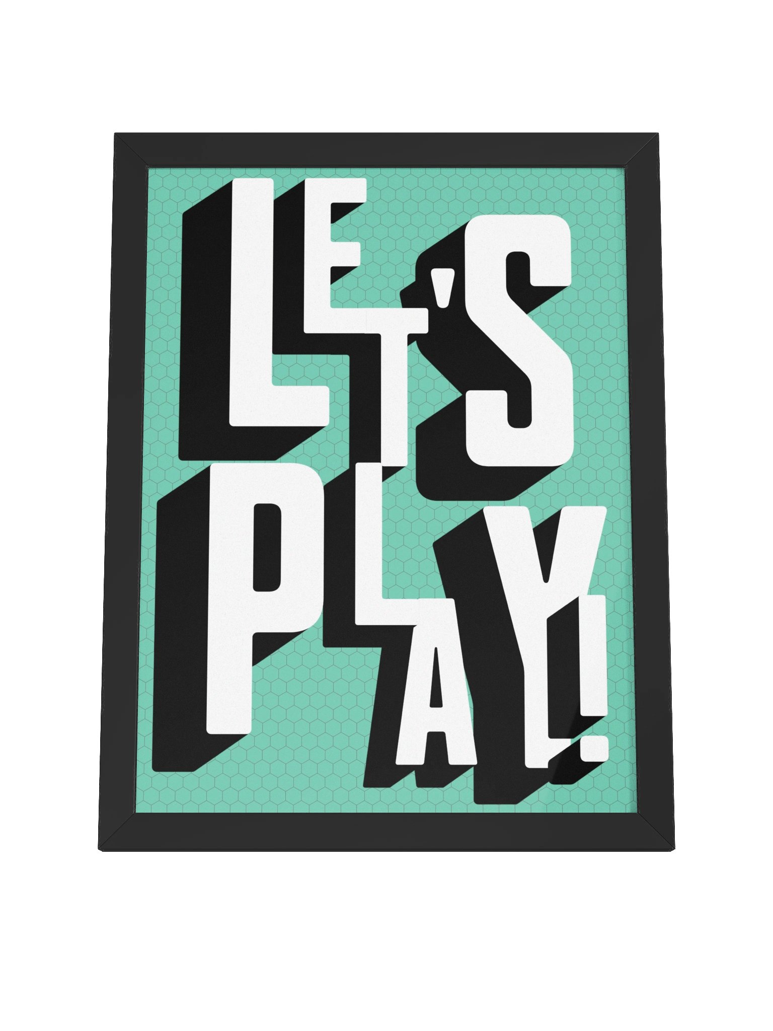 Let's Play Board Game Room Poster - FRAMED product image (14)