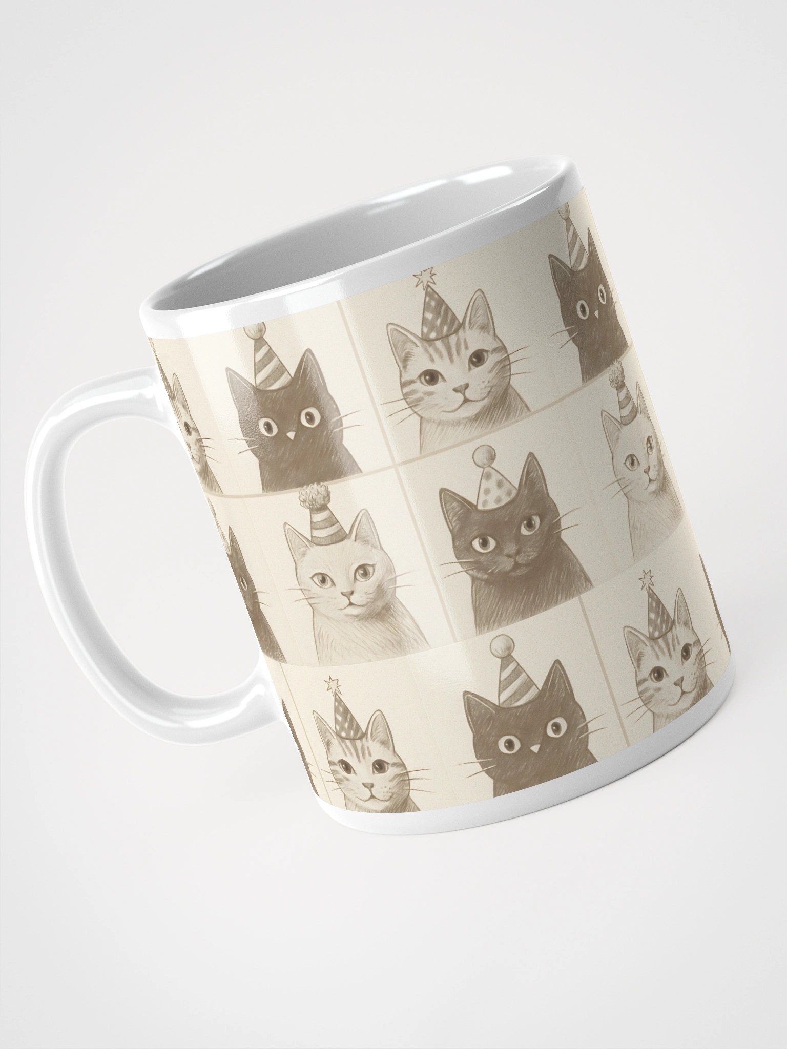 Party Cats White Glossy Mug product image (6)