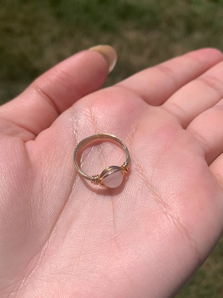 Wire Wrapped Rose Quartz Ring *Pre-Order* product image (1)