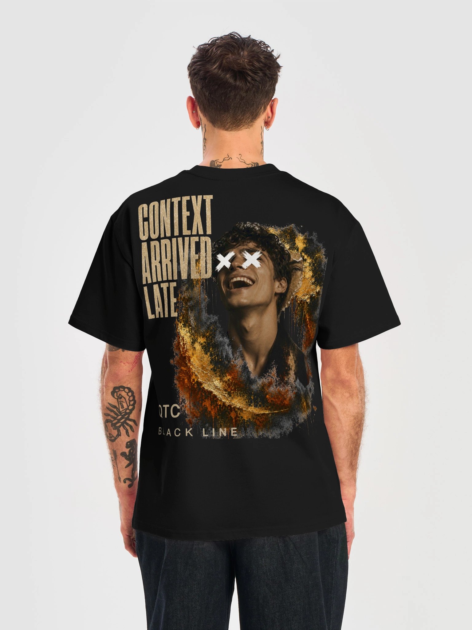 QTC — Context Arrived Late Tee | Premium | Black Line product image (6)