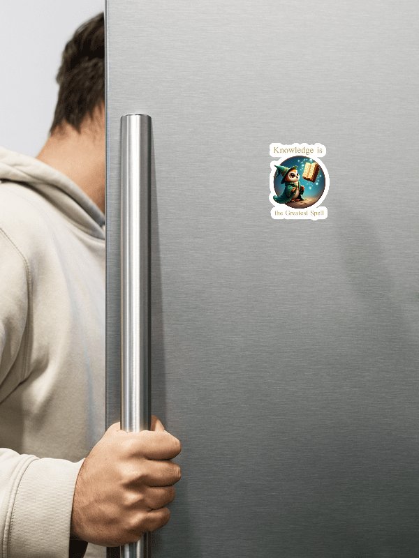 Knowledge Is The Greatest Spell - Wizard Owl Magnet product image (2)