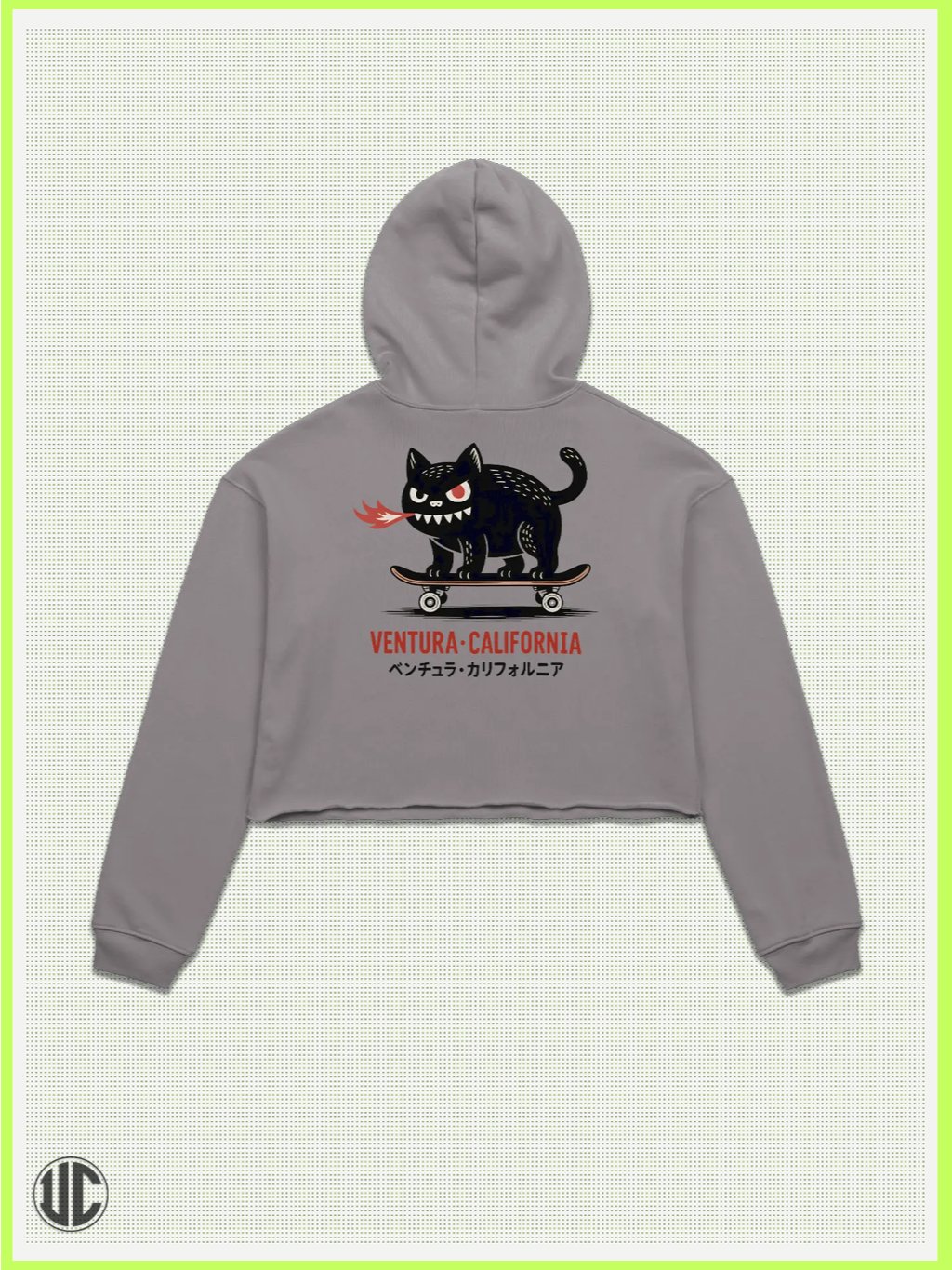 UnkoCon – Ventura CA Skater Crop Hoodie product image (2)