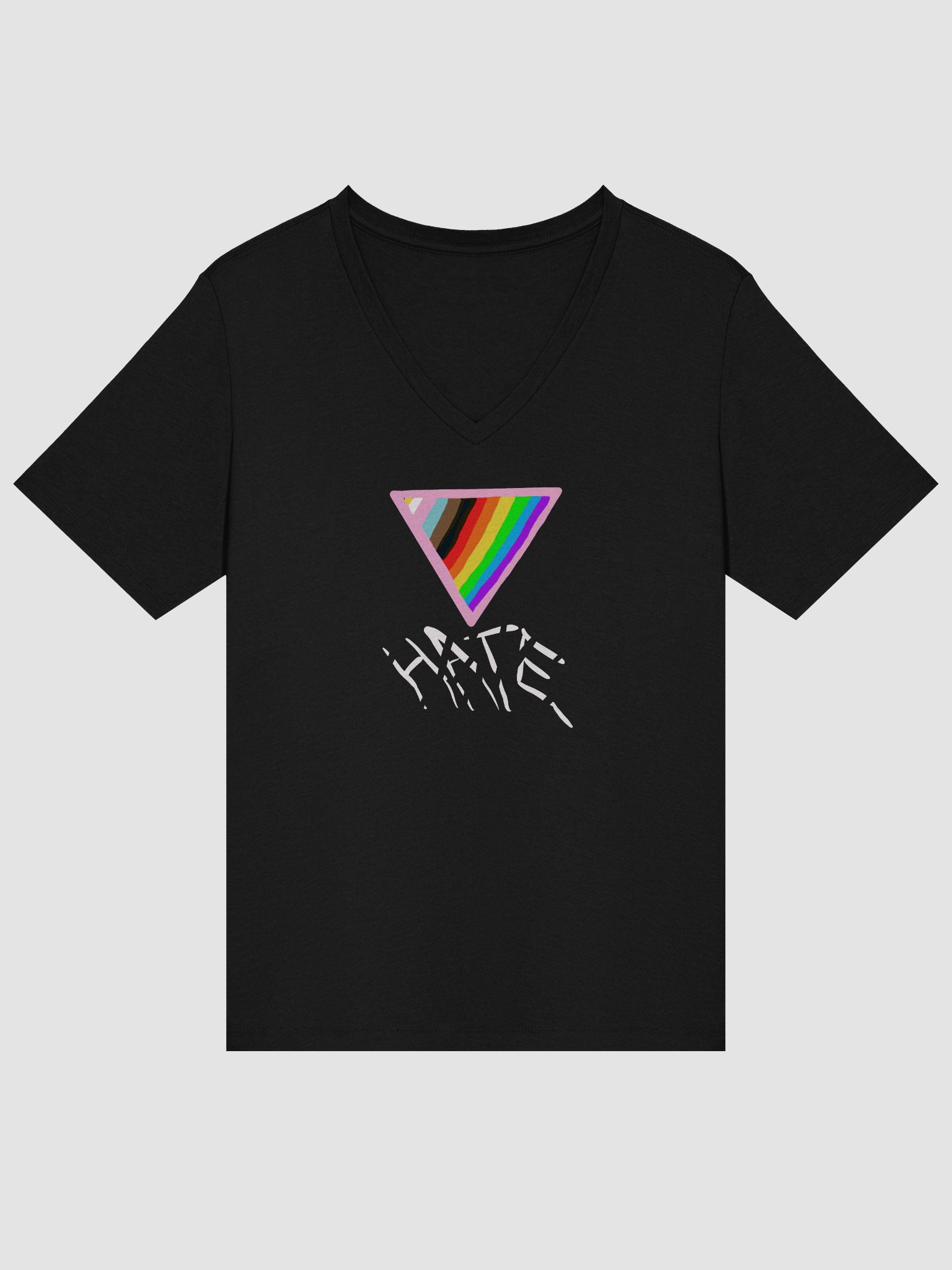 Crush Hate Relaxed V-Neck Tee product image (12)