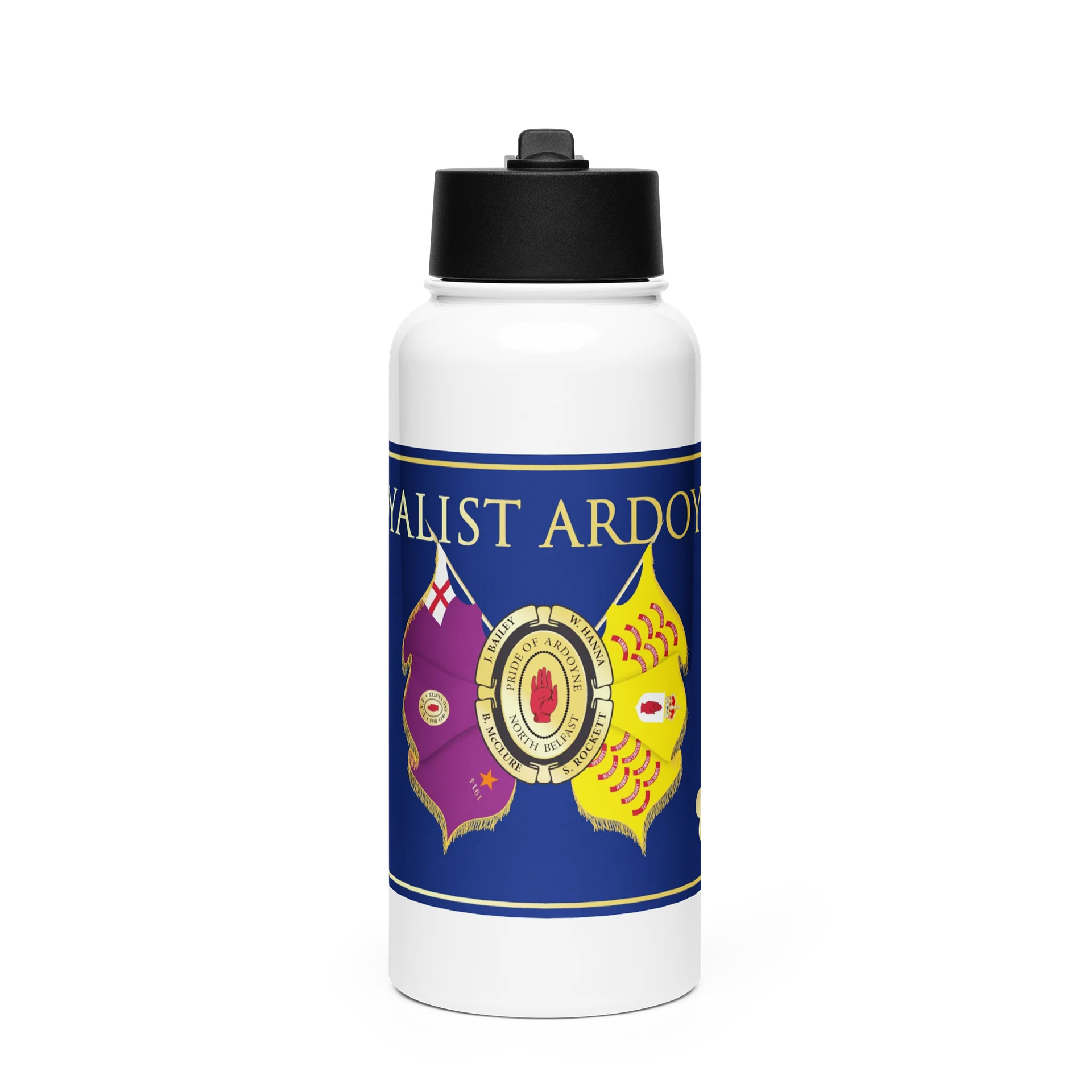 Loyalist Ardoyne Crest Straw Bottle product image (1)