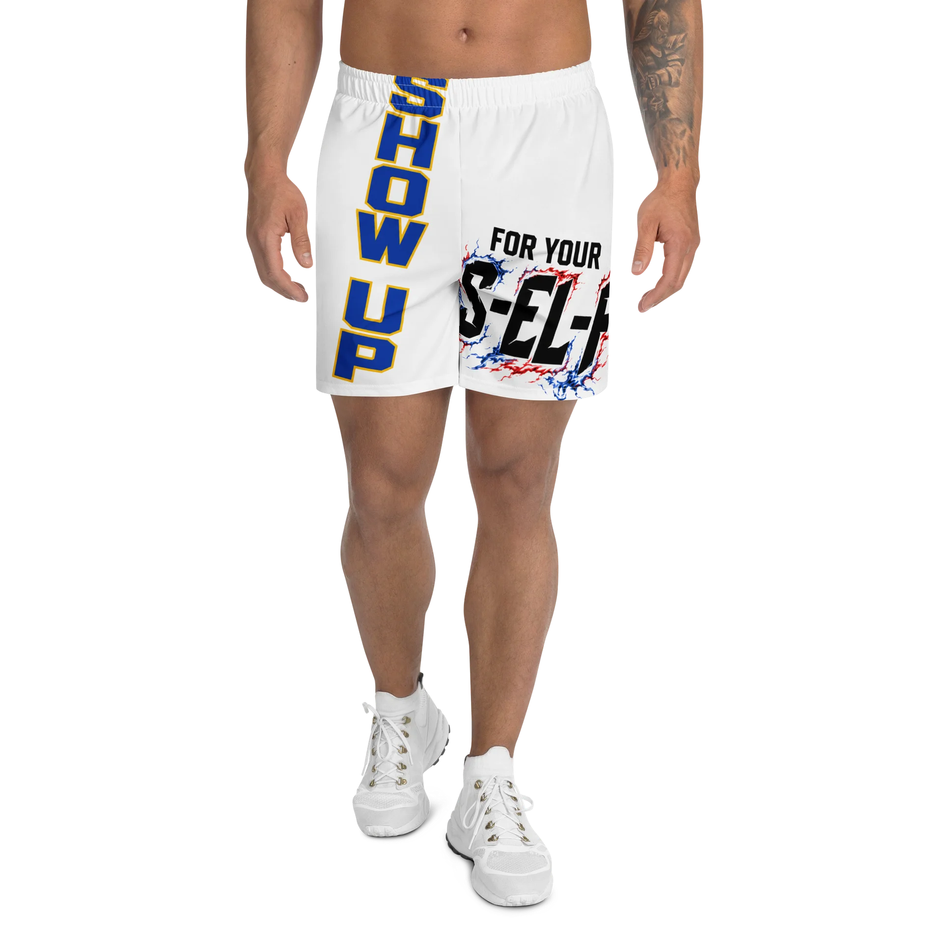 Show Up for Your S-EL-F — WholelyVerse Athletic Shorts product image (1)
