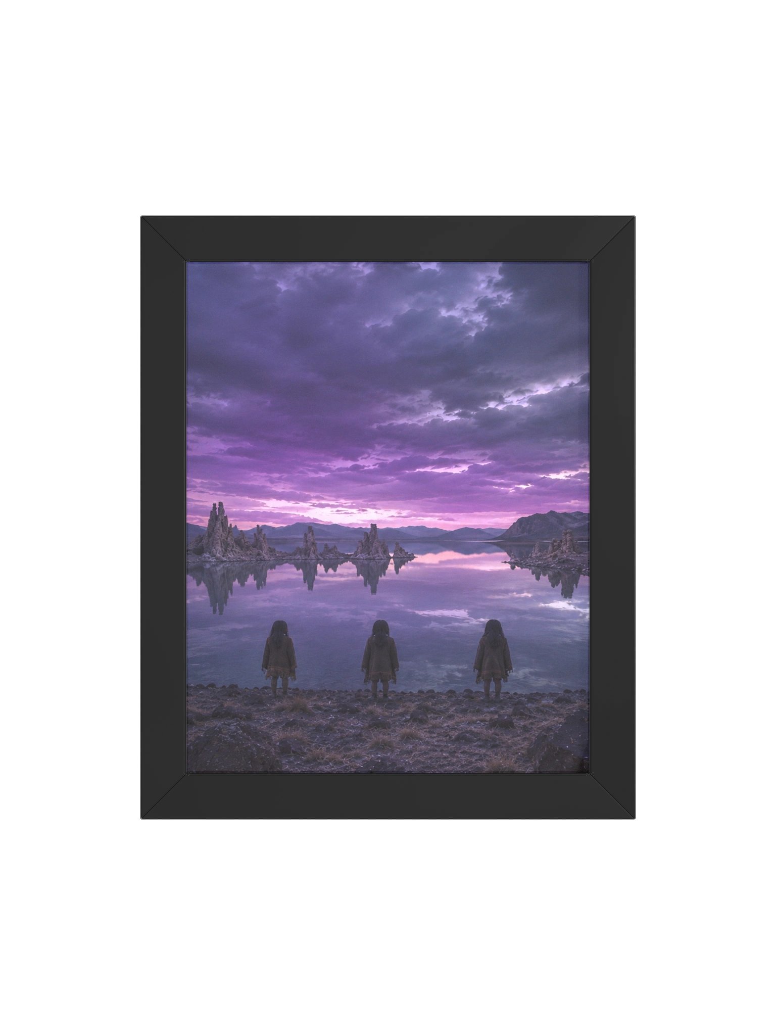 WATER BABIES OF PYRAMID LAKE FRAMED PRINT product image (4)