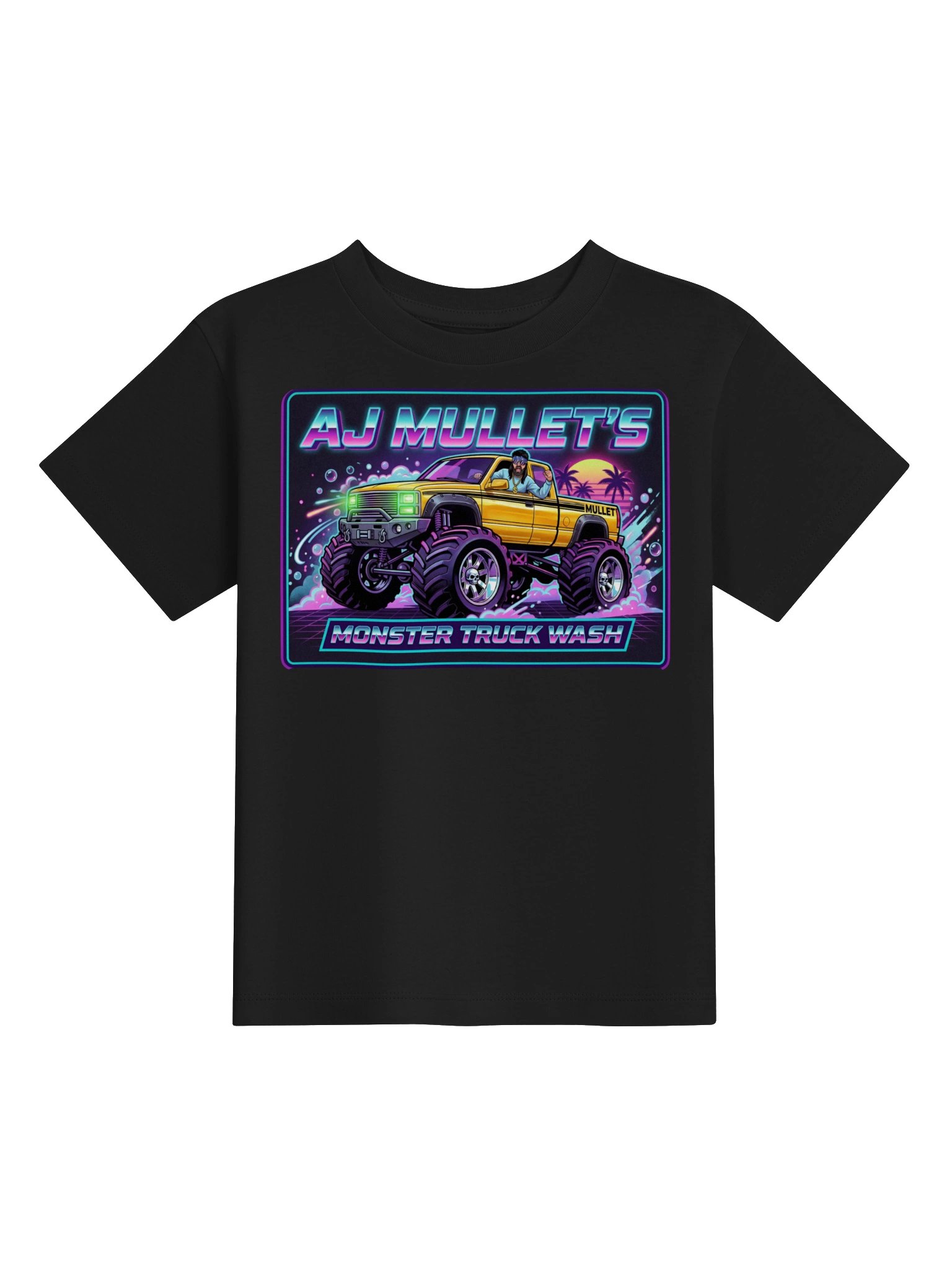Bella+Canvas Toddler T-Shirt : MULLET MONSTER TRUCK WASH product image (3)