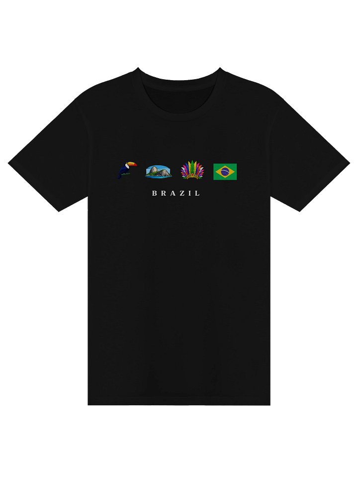 Brazil Heritage T-Shirt | Tucano Carnaval Pão de Açúcar | Brasil Pride Apparel | Minimal Brazilian Roots Wear product image (1)