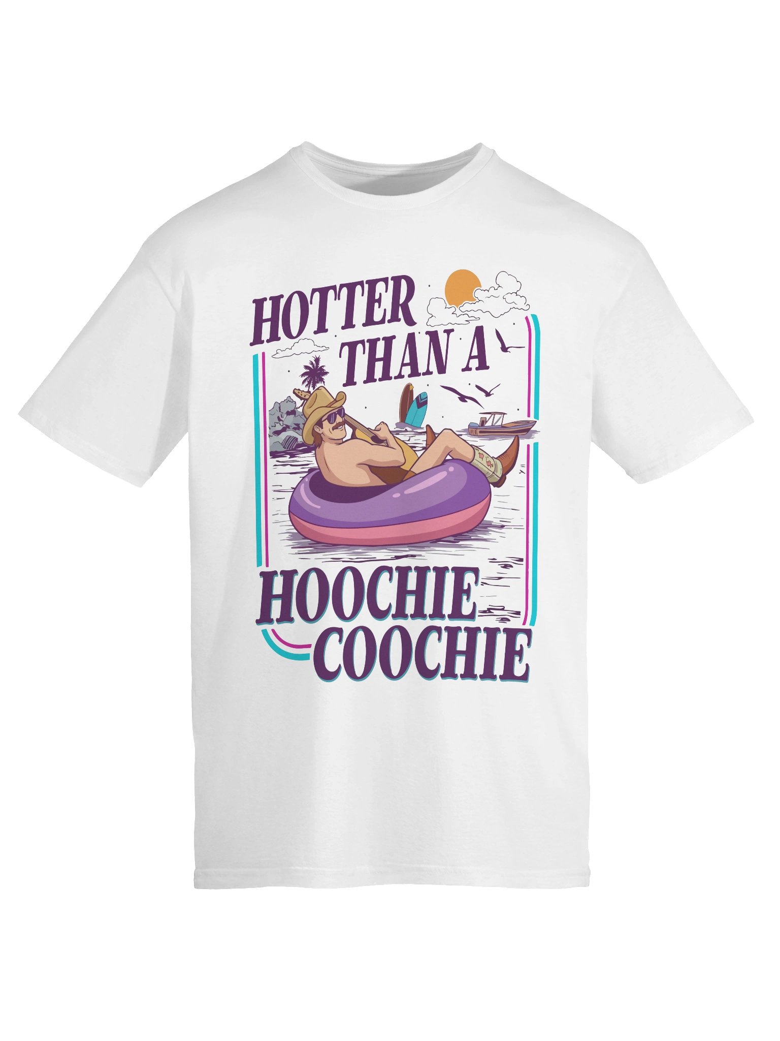 Hotter Than A Hoochie Coochie Funny Vintage Country Music T-Shirt product image (4)