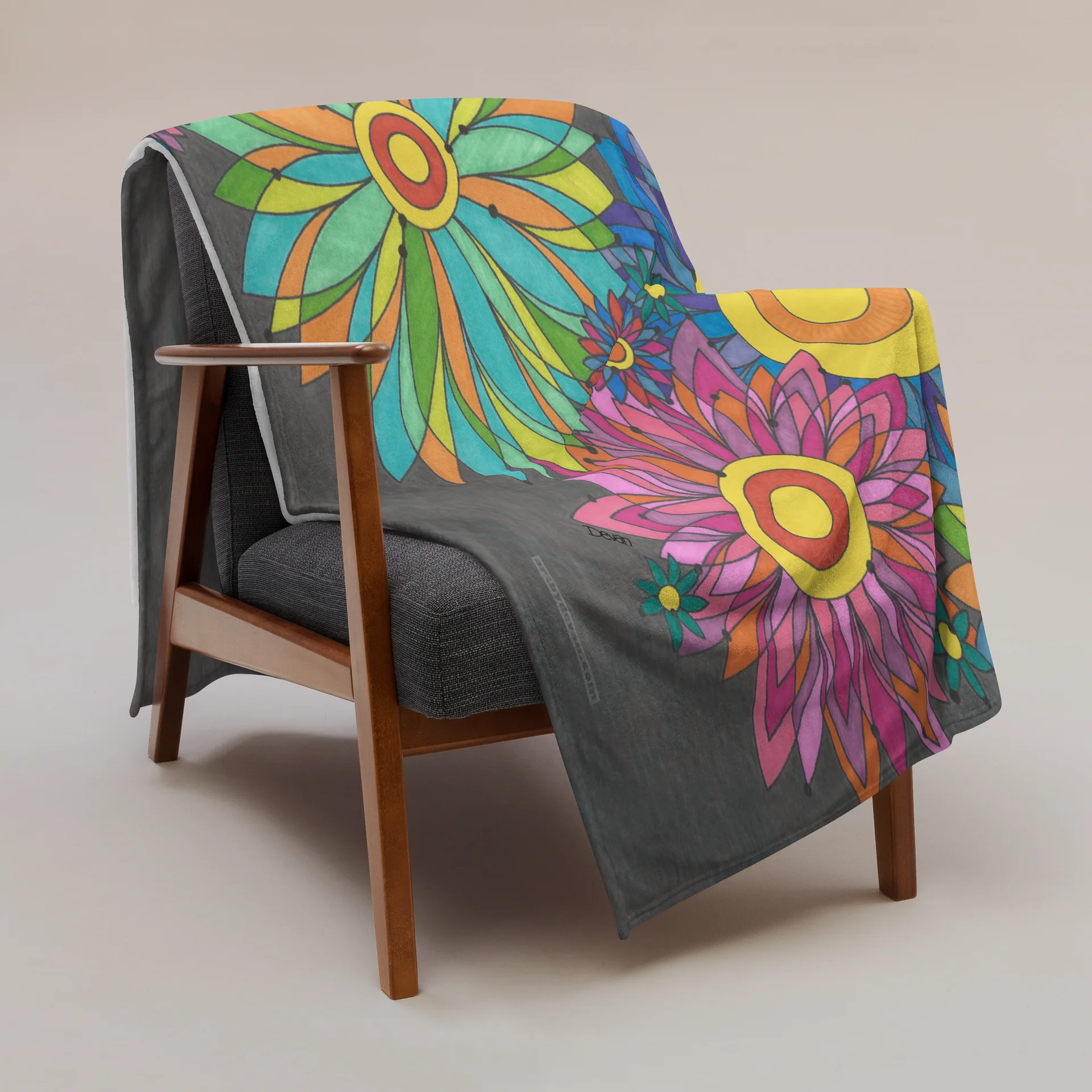 Fractal Flowers Blanket product image (3)