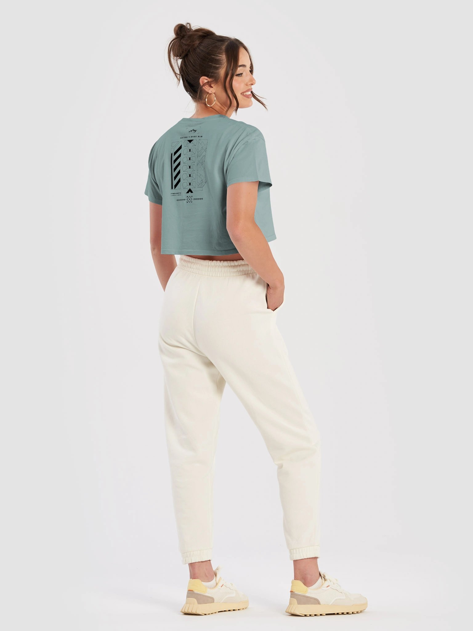 MP7 Grid Black Crop Top product image (32)