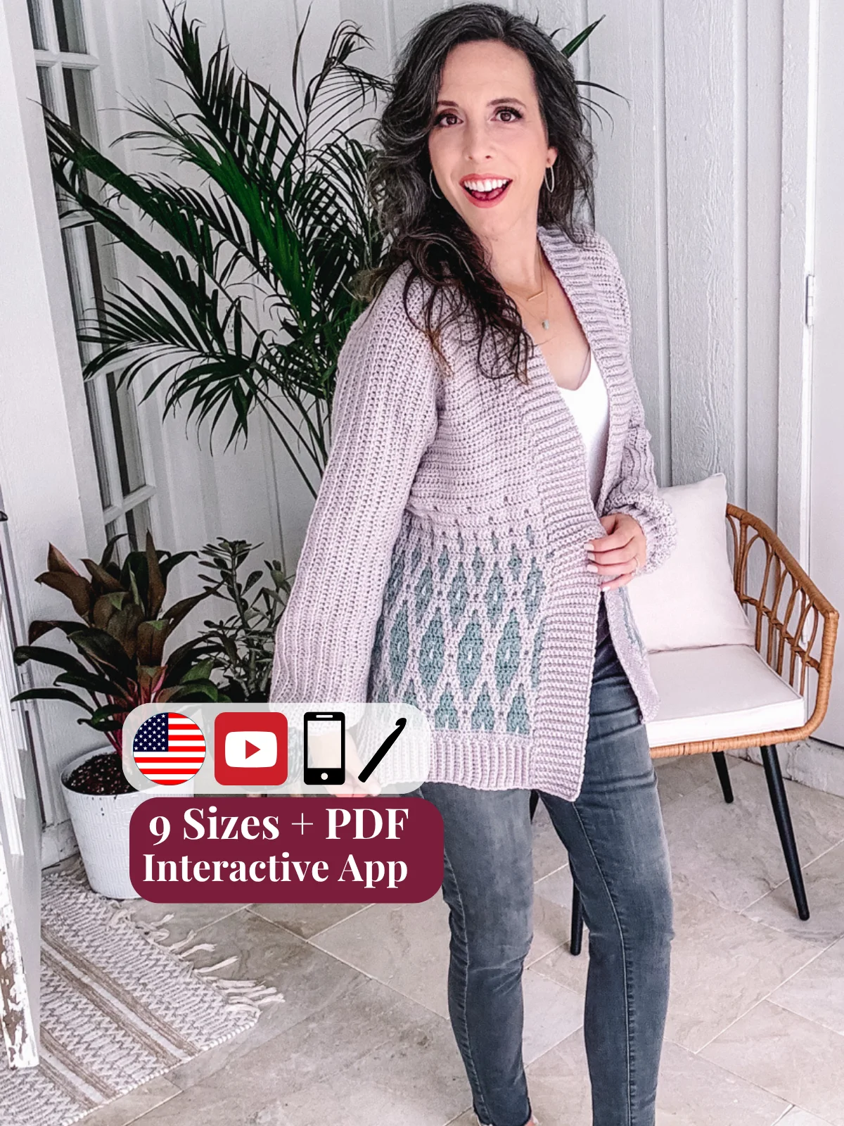 Seabird Mosaic Crochet Cardigan product image (1)