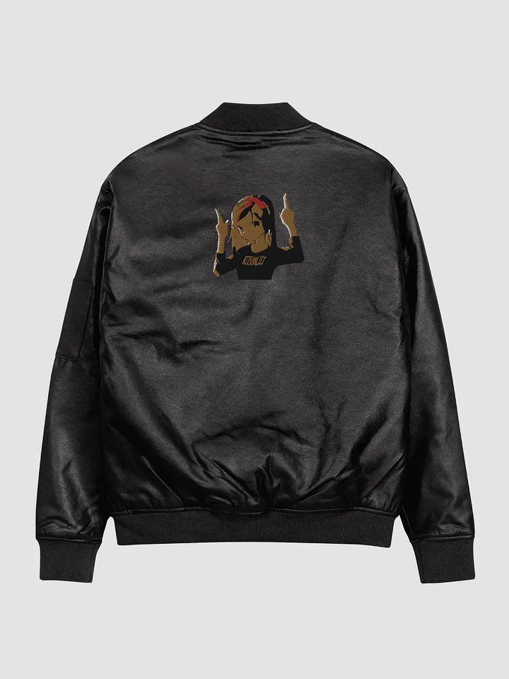 Keisha Out ~ Threadfast Apparel Faux Leather Bomber Jacket product image (2)