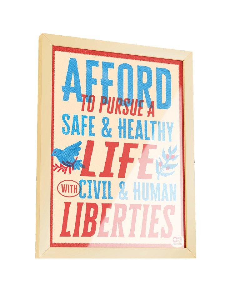 Framed Affordability Poster (Red Version) product image (1)