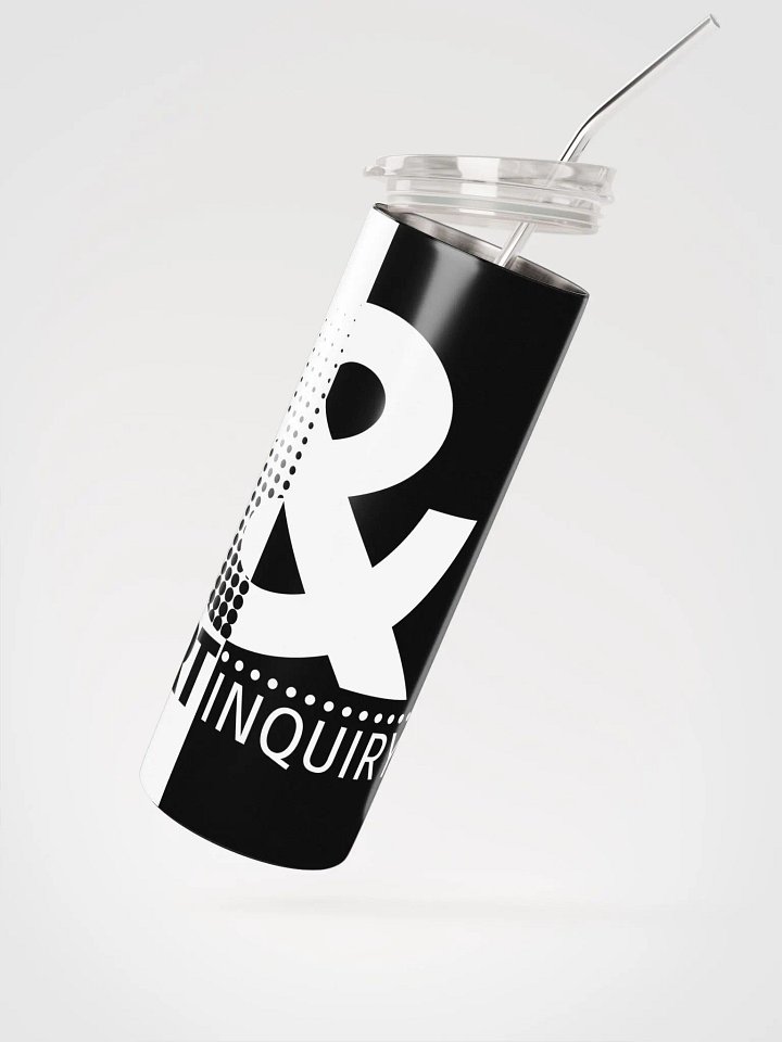 Art & Inquiry Stainless Steel Tumbler with Straw [W&B] product image (1)