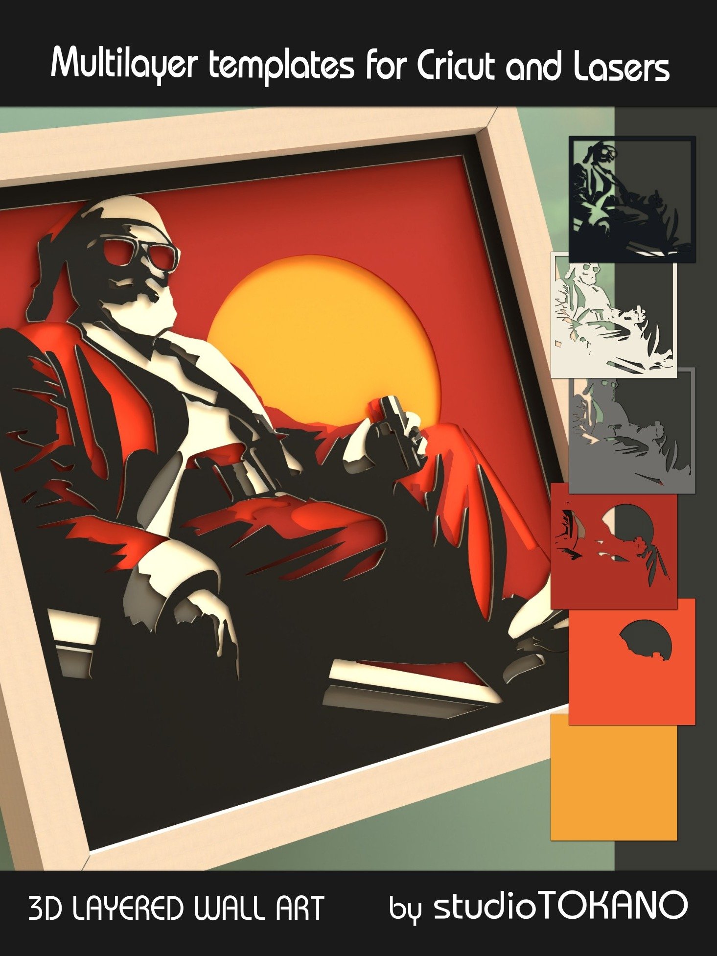 Santa Multi layered Shadowbox product image (5)