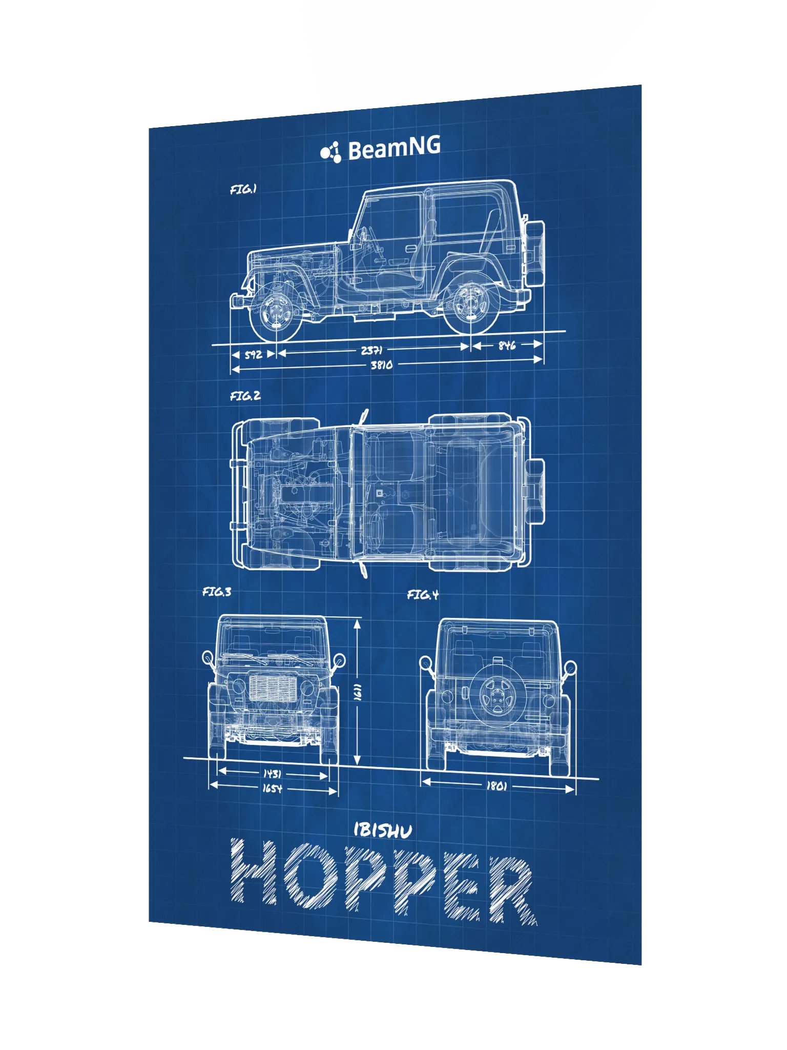 Ibishu Hopper Blueprint Poster product image (3)