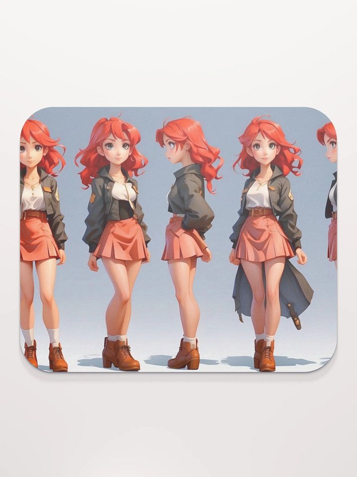 Trendy Redhead Character Mouse Pad product image (2)