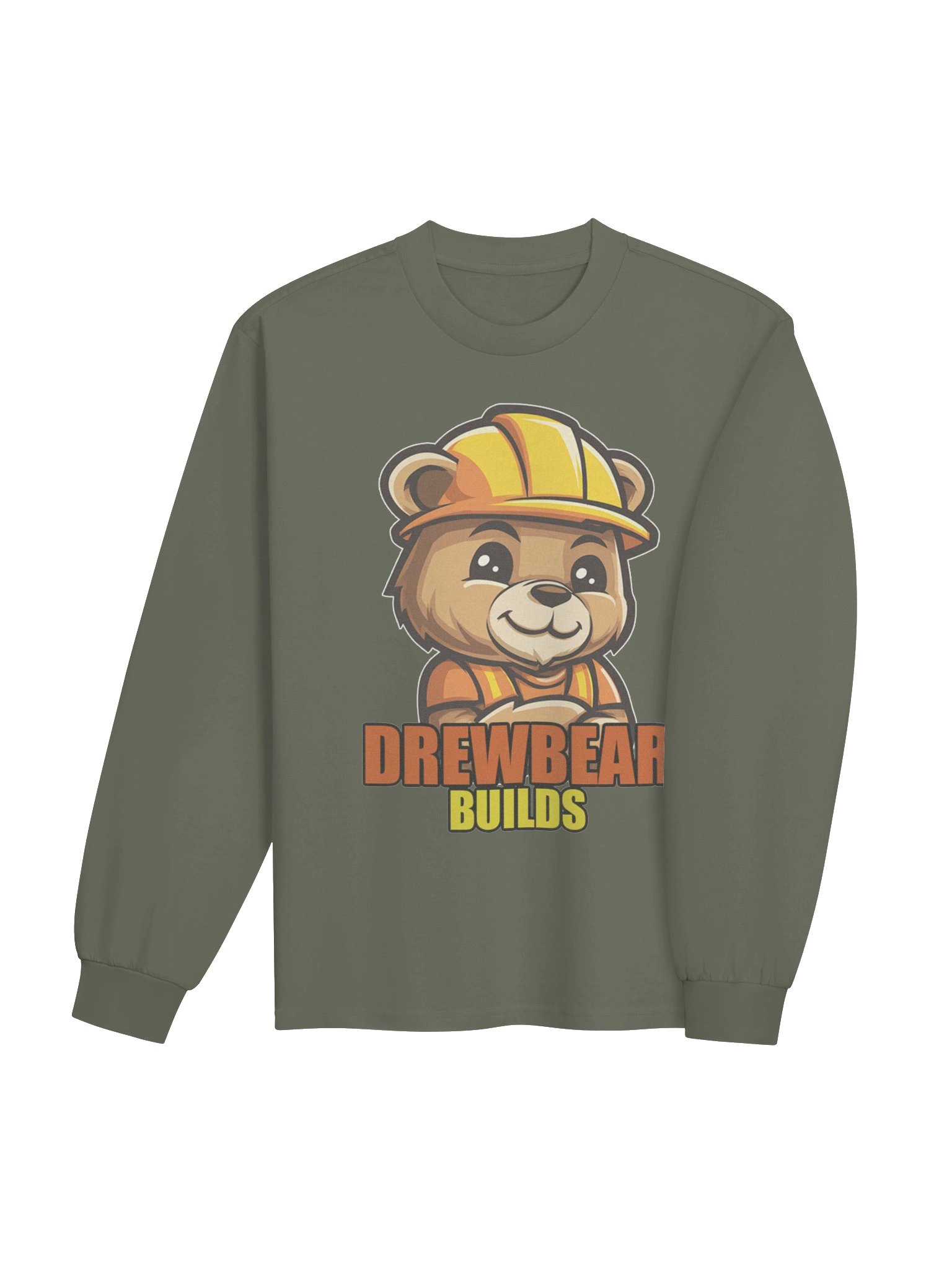 DrewBearBuilds Premium Heavyweight Long Sleeve Shirt. product image (4)