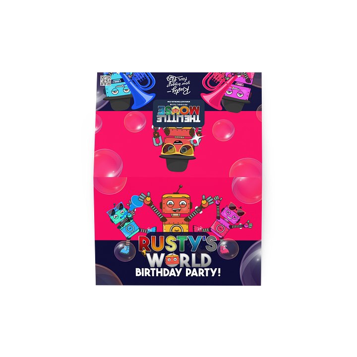 Rusty’s World Birthday Party Invitation – Fill-In Card product image (2)