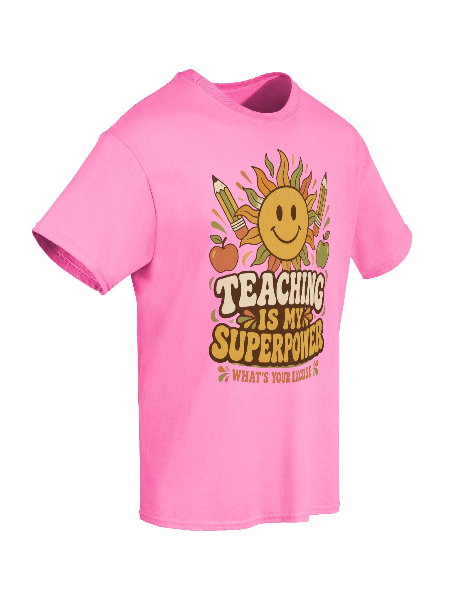 Teaching Is My Superpower Shirt, Funny Teacher Gift, Retro Groovy Teacher Tee, Back To School Teacher Shirt product image (62)